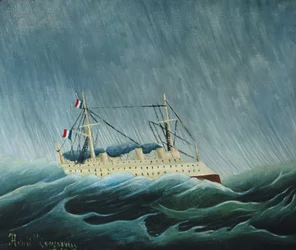 Det stormomstødte fartøj, ca. 1899 (se også 309521)